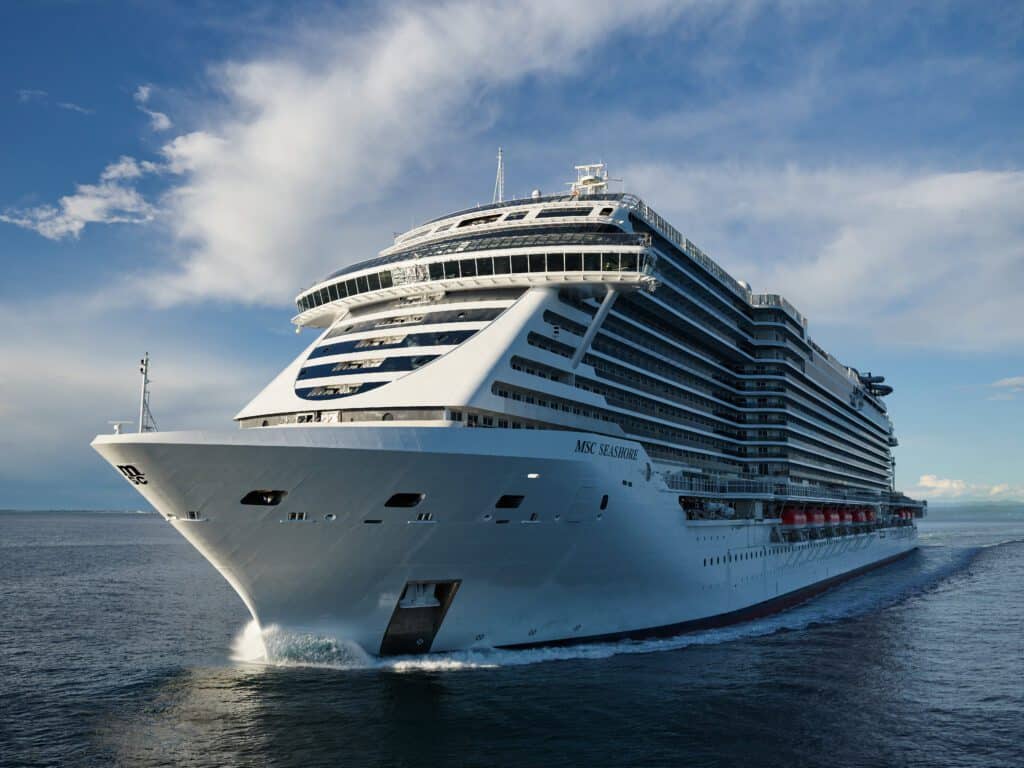Die MSC Seashore ist das erste Schiff der Seaside-Evo-Baureihe. Foto: MSC Cruises