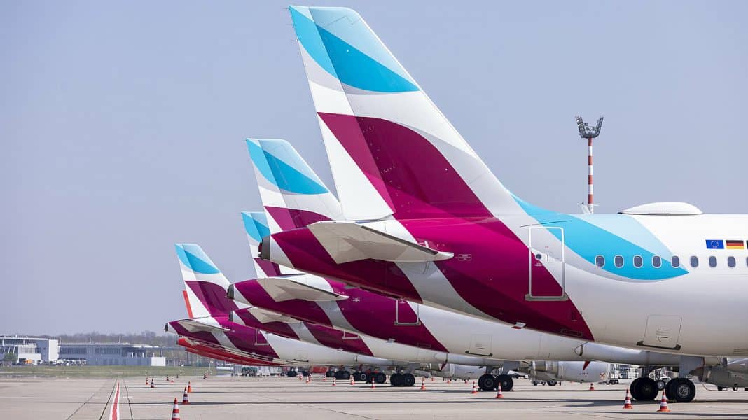 Eurowings-Maschinen bleiben am 6. Oktober auf dem Boden. Foto: © Eurowings GmbH
