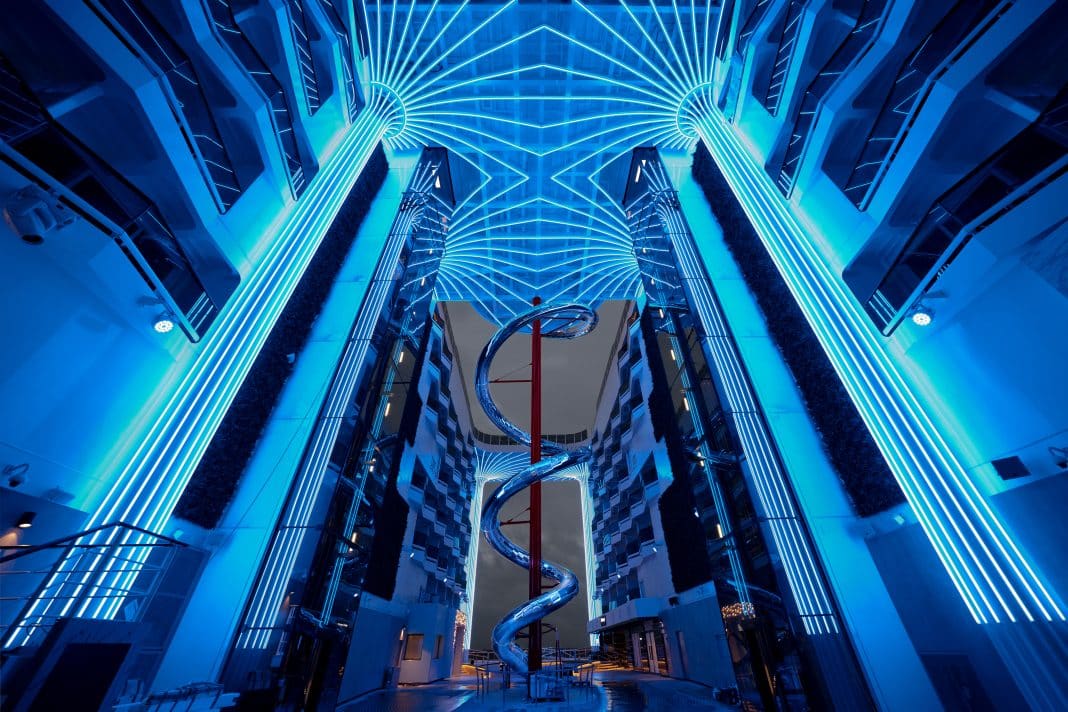 Die beeindruckende Promenade der MSC World Europa. Foto: © MSC Cruises