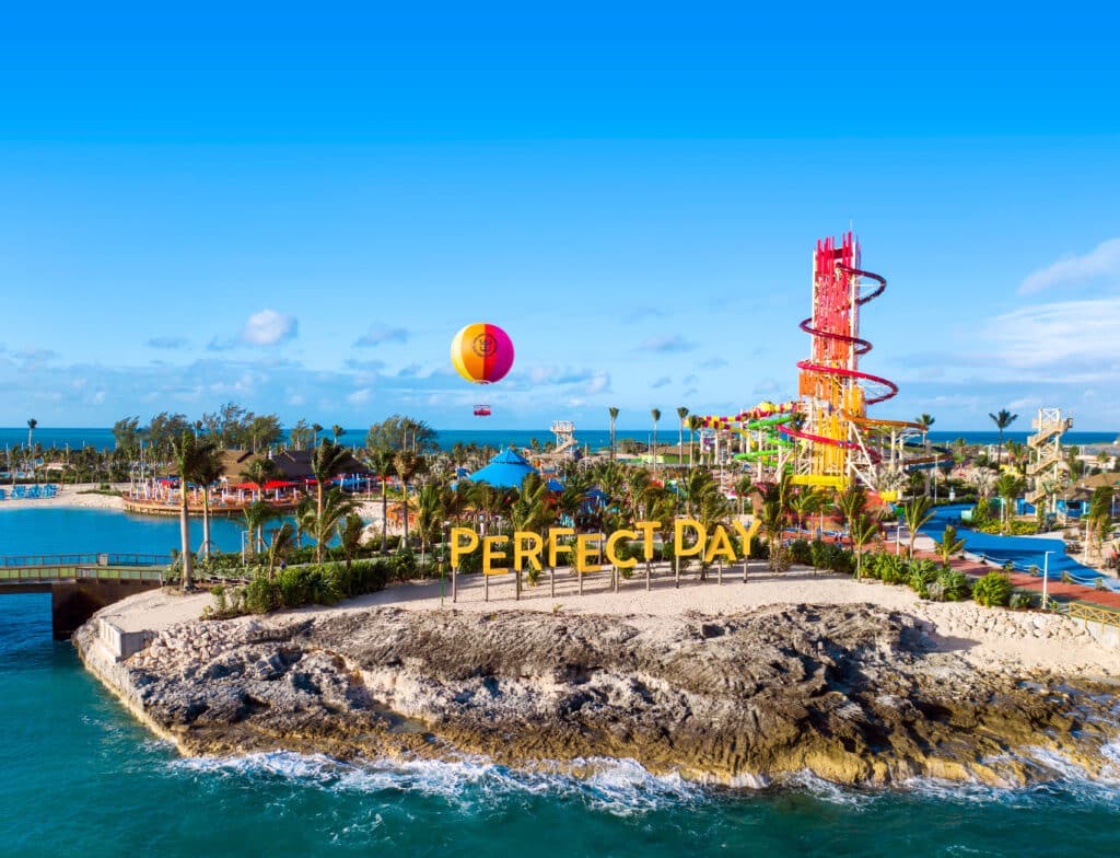 2019 eröffnet: "Perfect Day at CocoCay", die Privatinsel von Royal Caribbean auf den Bahamas. Foto: © Royal Caribbean Group