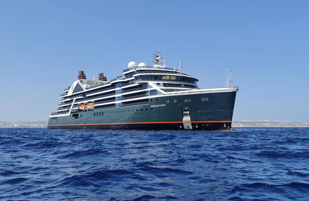 Die Seabourn Pursuit, ist Seabourns neues Expeditionsschiff. Foto: © Seabourn