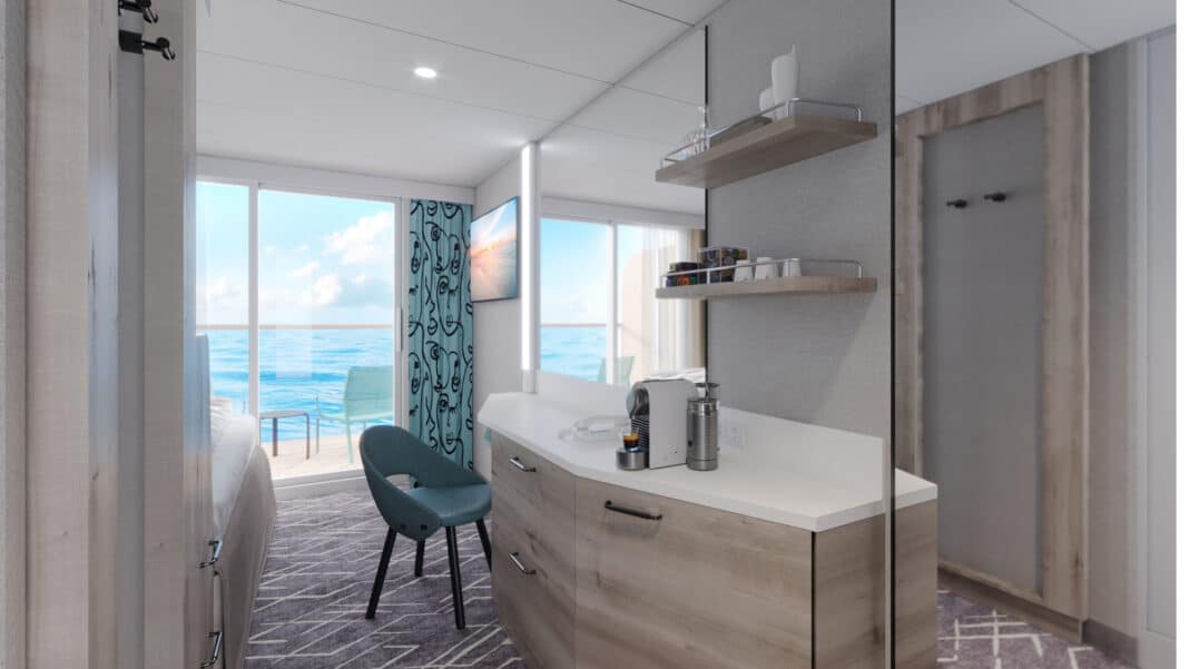Einzelkabine an Bord des achten Schiffes von TUI Cruises. Grafik: TUI Cruises