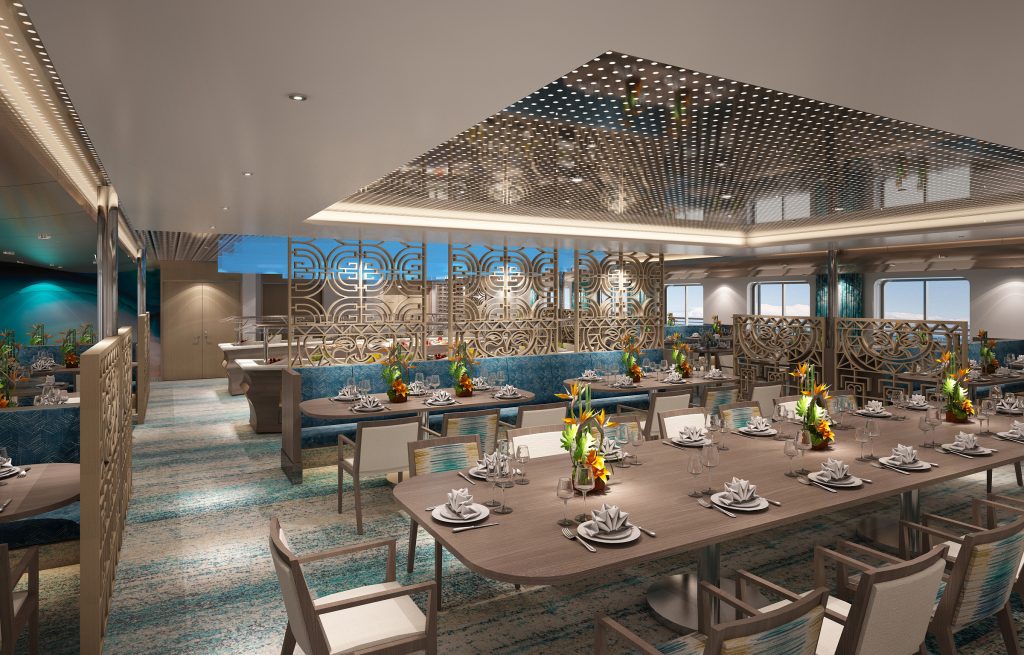 Aranoa, Restaurant, Rendering, Foto: © Aranui Cruises