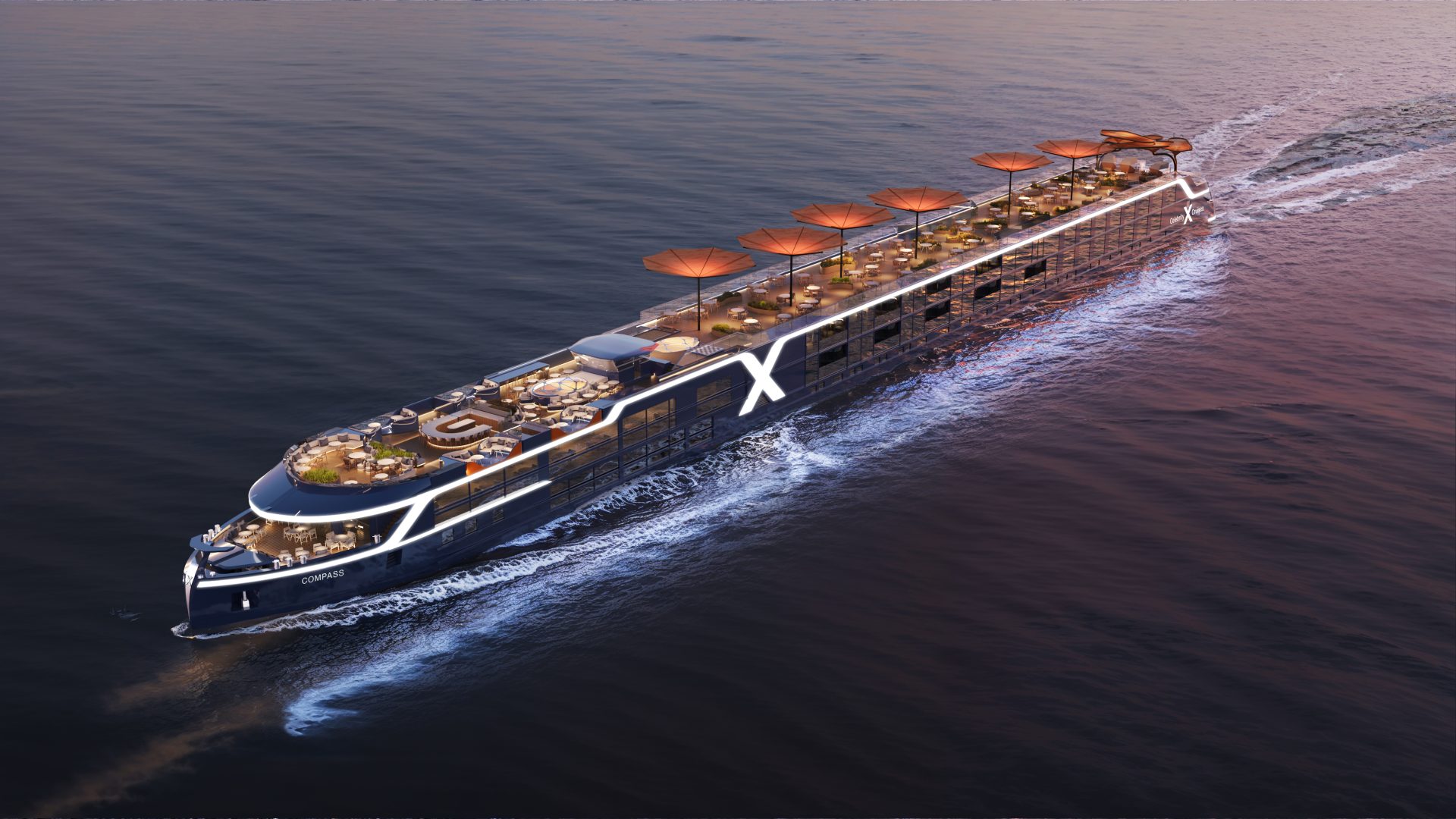 Außenansicht des ersten Flussschiffs von Celebrity Cruises. Foto: © Celebrity River Cruises