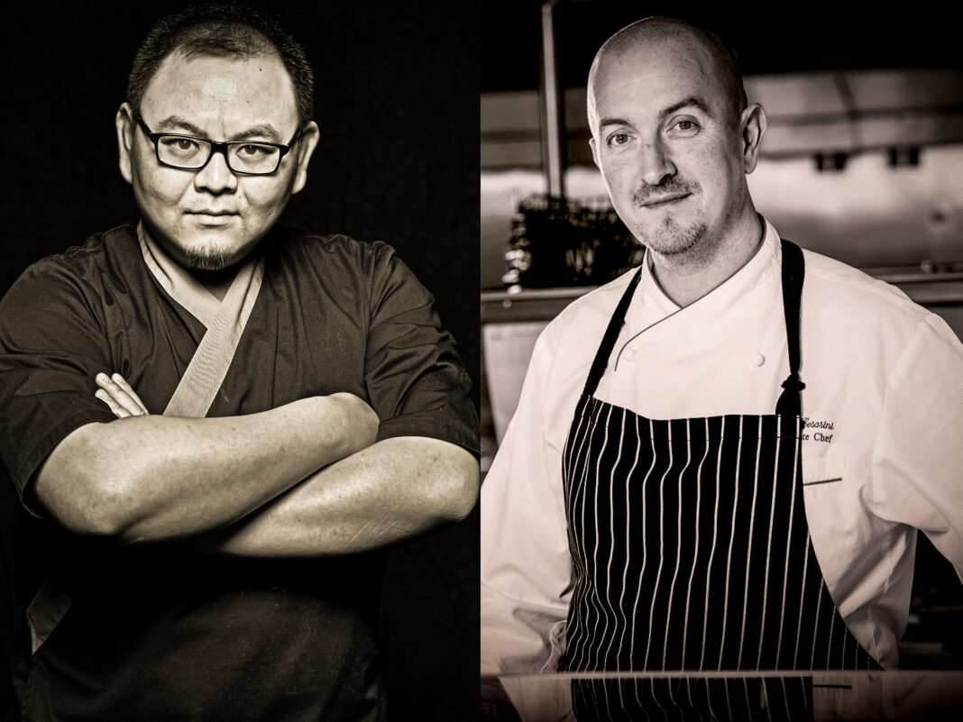 Xiao Wang und Luca Cesarini für Pan Asian auf der MSC World Asia