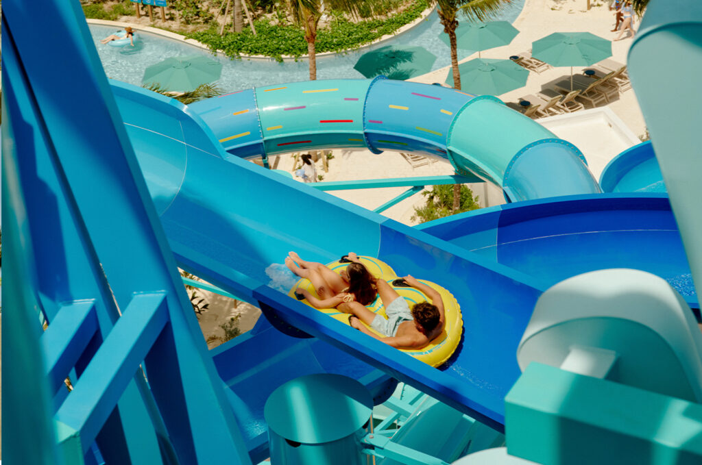 Rutschen im NCL Great Tides Wasserpark auf Great Stirrup Cay